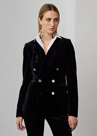 Mustat naisten Ralph Lauren Camden samettitakit Mustat naisten Ralph Lauren Camden samettitakit