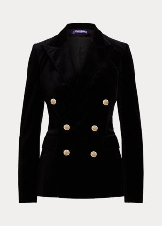 Mustat naisten Ralph Lauren Camden samettitakit Mustat naisten Ralph Lauren Camden samettitakit