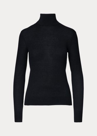 Mustat naisten Ralph Lauren Cashmere villapaidat Mustat naisten Ralph Lauren Cashmere villapaidat