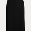 Mustat naisten Ralph Lauren Cindy Stretch -villaiset kreppihameet Mustat naisten Ralph Lauren Cindy Stretch -villaiset kreppihameet