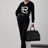 Mustat naisten Ralph Lauren Clancy pitkät villaiset Gabardine-housut Mustat naisten Ralph Lauren Clancy pitkät villaiset Gabardine-housut