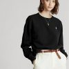 Mustat naisten Ralph Lauren -fleece-puseropuserot Mustat naisten Ralph Lauren -fleece-puseropuserot