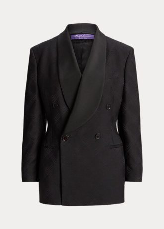 Mustat naisten Ralph Lauren Gregory Jacquard -smokkitakit Mustat naisten Ralph Lauren Gregory Jacquard -smokkitakit