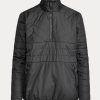 Mustat naisten Ralph Lauren Hybrid Quarter -vetoketjulliset villapaidat Mustat naisten Ralph Lauren Hybrid Quarter -vetoketjulliset villapaidat