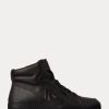 Mustat naisten Ralph Lauren Jaemyn Calfskin High-Top tennarit Mustat naisten Ralph Lauren Jaemyn Calfskin High-Top tennarit