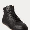 Mustat naisten Ralph Lauren Jaemyn Calfskin High-Top tennarit Mustat naisten Ralph Lauren Jaemyn Calfskin High-Top tennarit