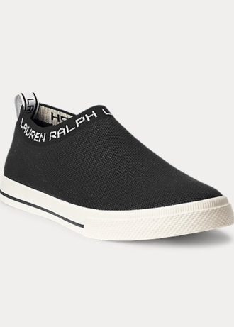Mustat naisten Ralph Lauren Jordyn Slip-On tennarit Mustat naisten Ralph Lauren Jordyn Slip-On tennarit