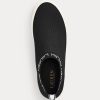 Mustat naisten Ralph Lauren Jordyn Slip-On tennarit