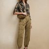 Mustat naisten Ralph Lauren Keara Ruffle-Trim metalliset paidat Mustat naisten Ralph Lauren Keara Ruffle-Trim metalliset paidat