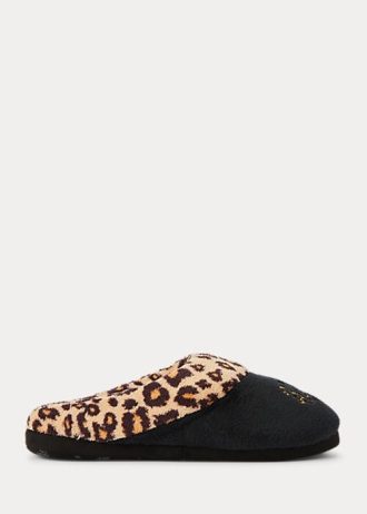 Mustat naisten Ralph Lauren Leopard -logotossut