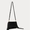Mustat naisten Ralph Lauren nahkaiset keskikokoiset Elaina Crossbody laukut Mustat naisten Ralph Lauren nahkaiset keskikokoiset Elaina Crossbody laukut
