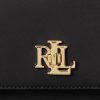 Mustat naisten Ralph Lauren nahkaiset keskikokoiset olkalaukut Mustat naisten Ralph Lauren nahkaiset keskikokoiset olkalaukut
