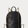 Mustat naisten Ralph Lauren Nappan nahkaiset keskikokoiset Izzie-reput Mustat naisten Ralph Lauren Nappan nahkaiset keskikokoiset Izzie-reput