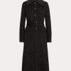 Mustat naisten Ralph Lauren Pinstripe kaksipuoliset takit Mustat naisten Ralph Lauren Pinstripe kaksipuoliset takit