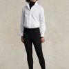 Mustat naisten Ralph Lauren Pintucked Stirrup Stretch Ponte -leggingsit Mustat naisten Ralph Lauren Pintucked Stirrup Stretch Ponte -leggingsit