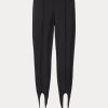 Mustat naisten Ralph Lauren Pintucked Stirrup Stretch Ponte -leggingsit Mustat naisten Ralph Lauren Pintucked Stirrup Stretch Ponte -leggingsit