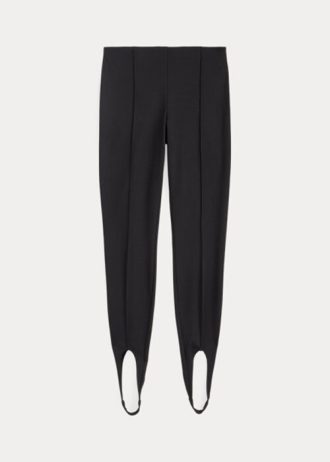 Mustat naisten Ralph Lauren Pintucked Stirrup Stretch Ponte -leggingsit Mustat naisten Ralph Lauren Pintucked Stirrup Stretch Ponte -leggingsit