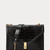 Mustat naisten Ralph Lauren Polo ID Croc-kohokuvioidut kirjekuoriketjut Mustat naisten Ralph Lauren Polo ID Croc-kohokuvioidut kirjekuoriketjut