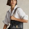Mustat naisten Ralph Lauren Polo ID Croc-kohokuvioidut kirjekuoriketjut Mustat naisten Ralph Lauren Polo ID Croc-kohokuvioidut kirjekuoriketjut