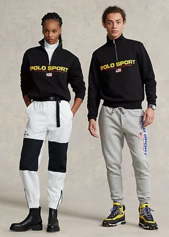 Mustat naisten Ralph Lauren Polo Sport -fleece-puserot Mustat naisten Ralph Lauren Polo Sport -fleece-puserot
