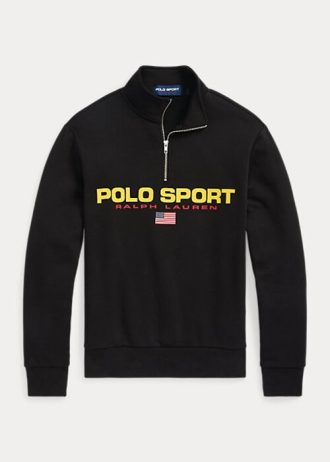 Mustat naisten Ralph Lauren Polo Sport -fleece-puserot Mustat naisten Ralph Lauren Polo Sport -fleece-puserot