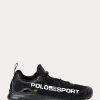 Mustat naisten Ralph Lauren Polo Sport Tech Racer -lenkkarit Mustat naisten Ralph Lauren Polo Sport Tech Racer -lenkkarit