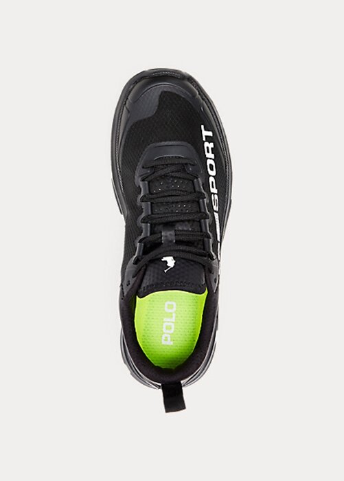 Mustat naisten Ralph Lauren Polo Sport Tech Racer -lenkkarit Mustat naisten Ralph Lauren Polo Sport Tech Racer -lenkkarit