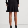 Mustat naisten Ralph Lauren Ruffle-Trim Ponte-hameet Mustat naisten Ralph Lauren Ruffle-Trim Ponte-hameet
