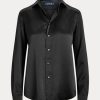 Mustat naisten Ralph Lauren Silk Charmeuse -paidat