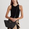 Mustat naisten Ralph Lauren Straw pienet Daphney-kangaskassit
