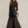 Mustat naisten Ralph Lauren Taffeta Mermaid Maxihame-hameet Mustat naisten Ralph Lauren Taffeta Mermaid Maxihame-hameet