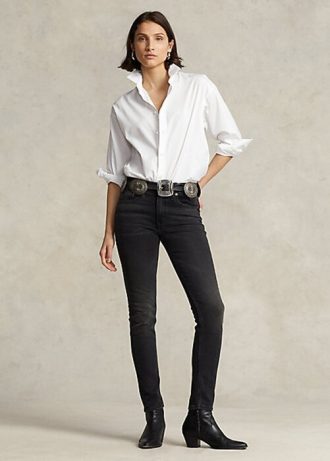Mustat naisten Ralph Lauren Tompkins Skinny Farkut Mustat naisten Ralph Lauren Tompkins Skinny Farkut