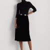 Mustat naisten Ralph Lauren Velvet A-linjaiset hameet Mustat naisten Ralph Lauren Velvet A-linjaiset hameet