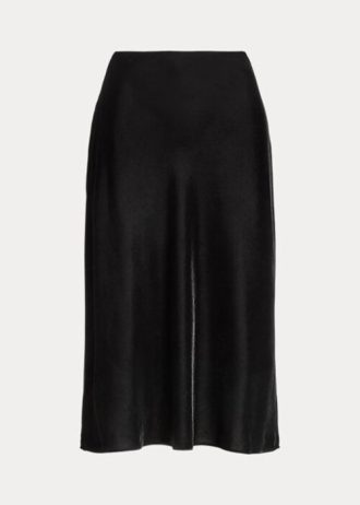 Mustat naisten Ralph Lauren Velvet A-linjaiset hameet