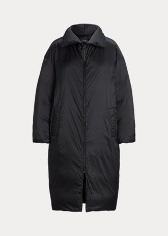 Mustat naisten Ralph Lauren vettä hylkivät untuvatakit