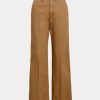 Naisten kakiväriset Ralph Lauren Chino -leveälahkeiset housut Naisten kakiväriset Ralph Lauren Chino -leveälahkeiset housut