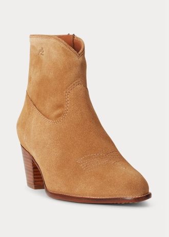 Naisten khakiväriset Ralph Lauren Lucille -mokkasaappaat Naisten khakiväriset Ralph Lauren Lucille -mokkasaappaat