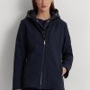 Naisten laivaston Ralph Lauren -hupulliset takit Naisten laivaston Ralph Lauren -hupulliset takit