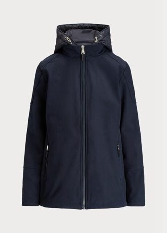 Naisten laivaston Ralph Lauren -hupulliset takit Naisten laivaston Ralph Lauren -hupulliset takit