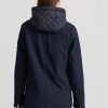 Naisten laivaston Ralph Lauren -hupulliset takit Naisten laivaston Ralph Lauren -hupulliset takit