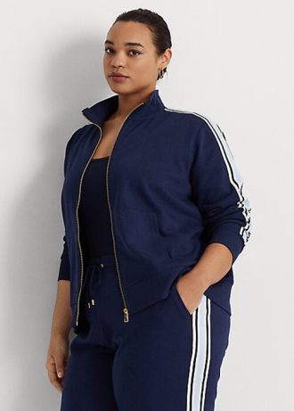 Naisten laivaston Ralph Lauren Ranskalaiset Terry-täysvetotakit Naisten laivaston Ralph Lauren Ranskalaiset Terry-täysvetotakit