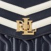 Naisten laivastonhousut Ralph Lauren Nappan nahkaiset keskikokoiset Farrah-laukut Naisten laivastonhousut Ralph Lauren Nappan nahkaiset keskikokoiset Farrah-laukut