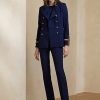 Naisten laivastonruskeat Ralph Lauren Alandra -villahousut Naisten laivastonruskeat Ralph Lauren Alandra -villahousut
