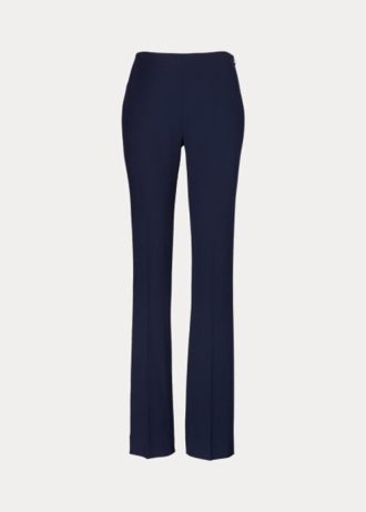 Naisten laivastonruskeat Ralph Lauren Alandra -villahousut Naisten laivastonruskeat Ralph Lauren Alandra -villahousut
