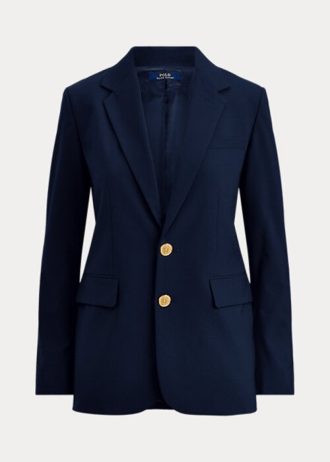Naisten laivastonruskeat Ralph Lauren -kahdella napilla bleiserit Naisten laivastonruskeat Ralph Lauren -kahdella napilla bleiserit