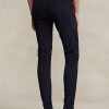 Naisten laivastonruskeat Ralph Lauren lampaannahkaiset mokkanahkaiset leggingsit Naisten laivastonruskeat Ralph Lauren lampaannahkaiset mokkanahkaiset leggingsit