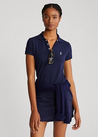 Naisten laivastonruskeat Ralph Lauren Räätälöidyt Performance -poolopaidat