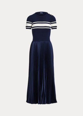 Naisten laivastonsininen Ralph Lauren hybridilaskosmekko