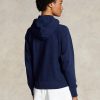 Naisten laivastonvärinen Ralph Lauren Fleece -huppari koko vetoketjulla Naisten laivastonvärinen Ralph Lauren Fleece -huppari koko vetoketjulla