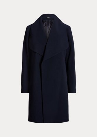 Naisten laivastonväriset Ralph Lauren Crepe Wrap -takit Naisten laivastonväriset Ralph Lauren Crepe Wrap -takit